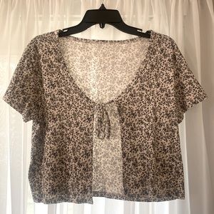 American Eagle Cropped Tie top